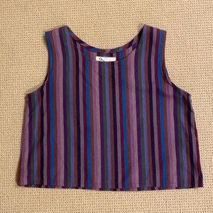 Cropped sleeveless tank, Conscious Clothing.